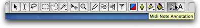 Outil annotation par notes Midi