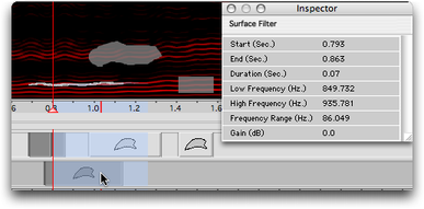 Plusieurs sélections transformées en filtre de type surface