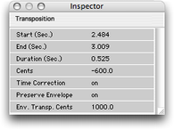 L'inspecteur de transposition constante