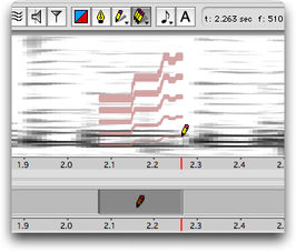 Traits de crayon de 2 pixels, 5 harmoniques et compensation de largeur de bande