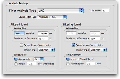 “Analysis Settings”