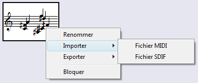 Importing a file to a sequence object.
