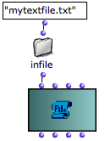 Connecting a pathname to TextFile