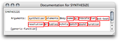 This function shows two default arguments, and twelve additional arguments...