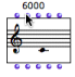 The default pitch of a note is 6000 midicents, that is, a C4.
