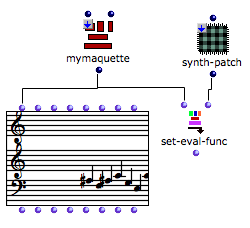 The resulting chord-seq is obtained when evaluating the factory box, with the maquette on normal mode.